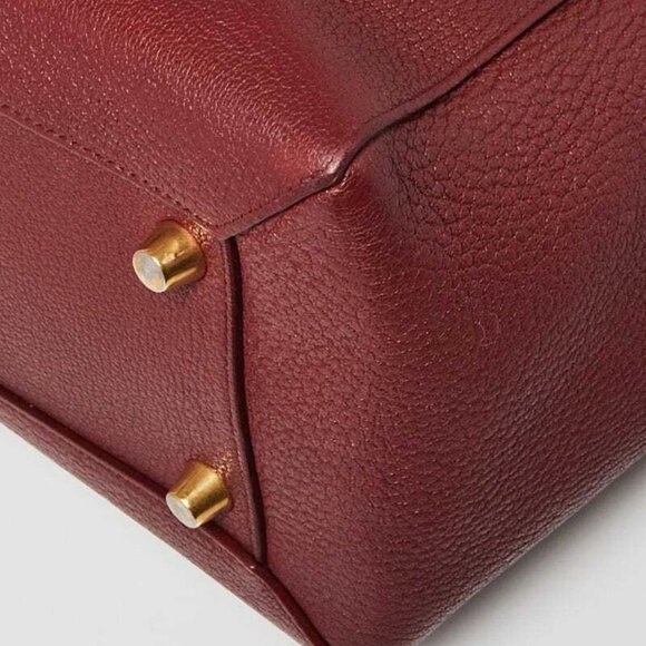 Celine Burgundy Grained Leather Mini Belt Bag - Picture 6 of 11